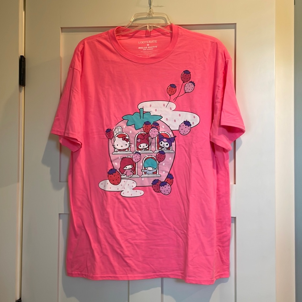 Hello Kitty Loot Crate strawberry T-shirt size L